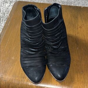 Lucky Brand Black Women's Strappy Ankle Boots